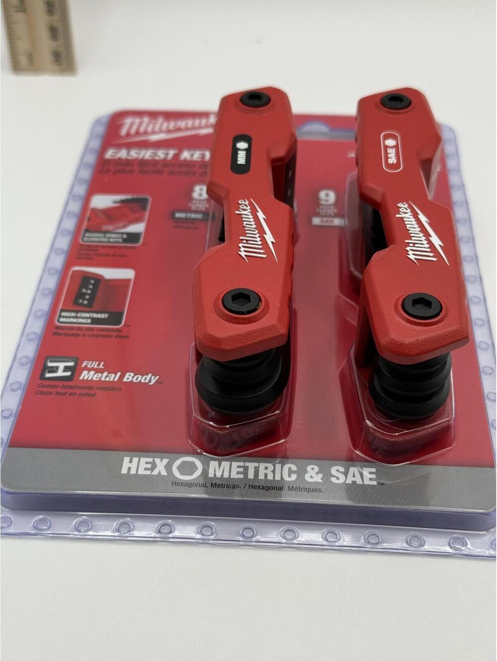48-22-2183 Hex Key Set Metric & SAE Folding Allen Wrench 17PC